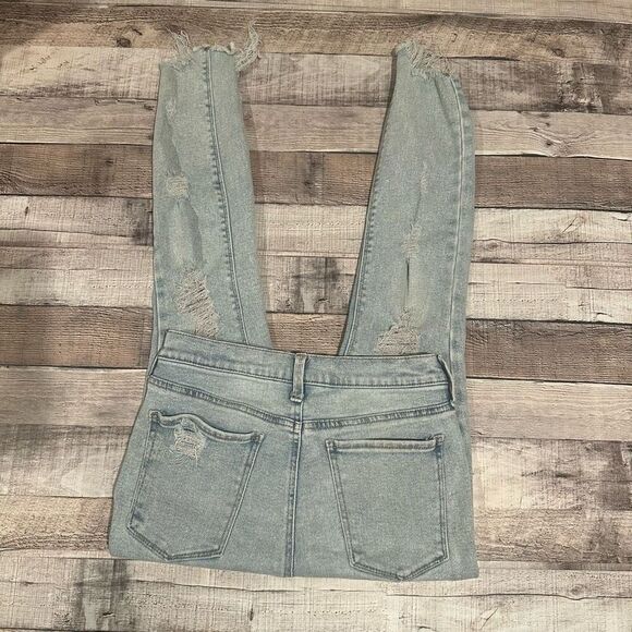Mudd High Rise Distressed Hem Ankle Jegging | 7 - Picture 1 of 7